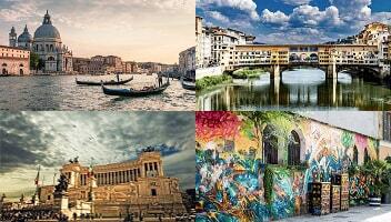 イタリアで最も人気の4都市にご案内！