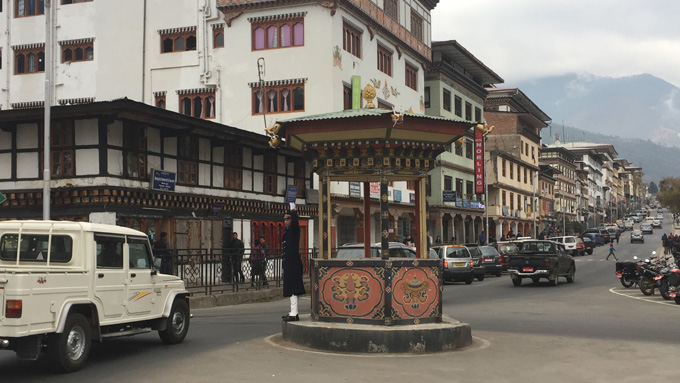 ブータン国唯一の信号