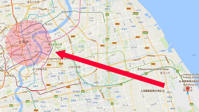 浦東国際空港から上海市内へのアクセス方法