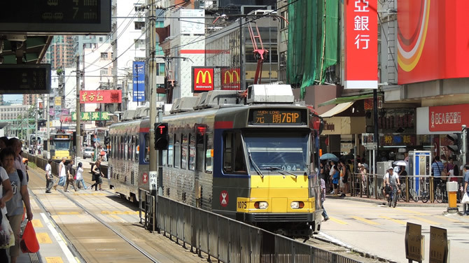 香港の電車、バス