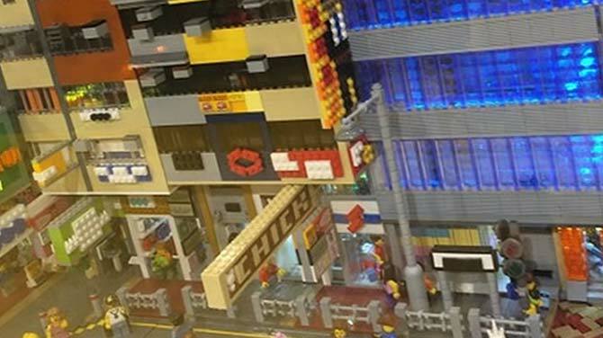 LEGOで作った街並み